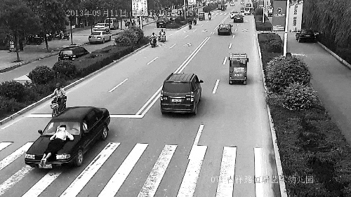 沈丘一司机躲检查拖行交警两千米 被市民逼停